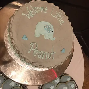 a welcome little peanut cake and cookies