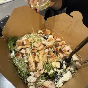 Custom chicken salad oil and vinegar