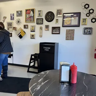 Inside wall on the right