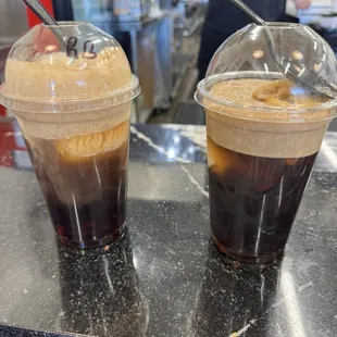 Root beer floats