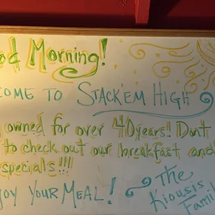 a good morning sign