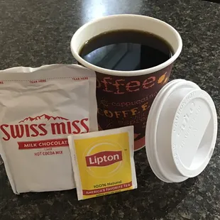 Fresh coffee and other hot beverages!