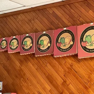 Uncommonly wide selection of pizza sizes