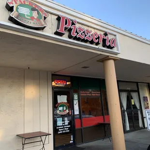 the front of the restaurant