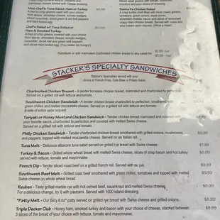 Even more menu