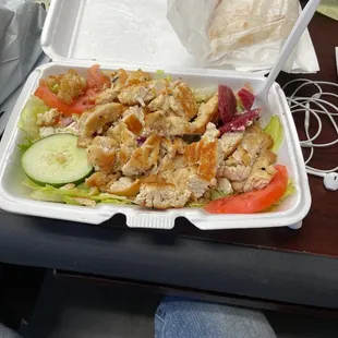 Greek salad with Chicken Breast