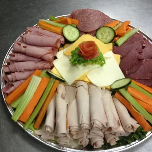 Here&apos;s an example of the beautiful hand-crafted deli trays we offer.