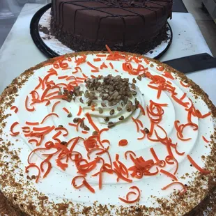 $2 slice cake  Walnut Carrot Cake  Double Chocolate Cake