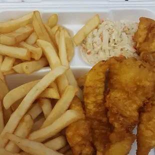 Fish and Chips Special 7.99, portions are smaller  than they used to be : (