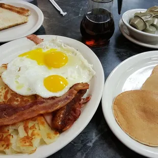 pancakes, food