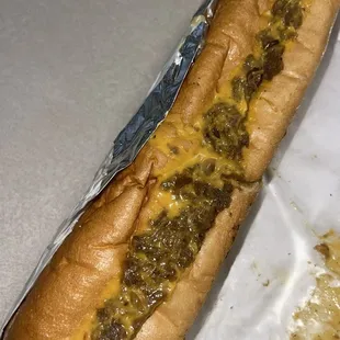 South Street-Steak, Sauteed Onions, Cheese Whiz on a Sub Roll *chef&apos;s kiss