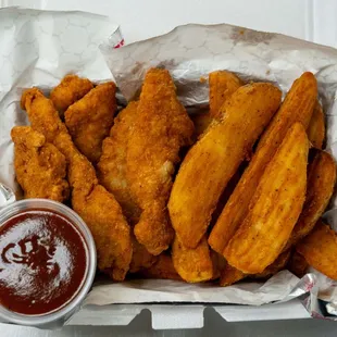 Potato Wedges and Tenders
