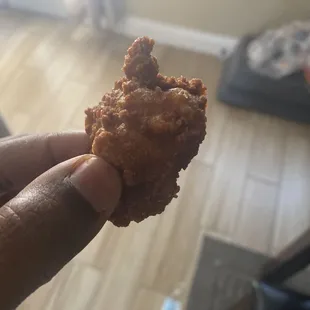 My "wings" looked like nuggets in my waffle and wing combo