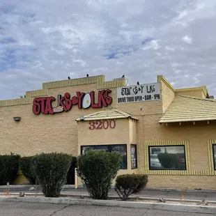 the front of the building