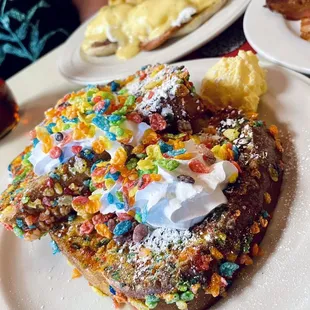 Fruity pebbles French toast