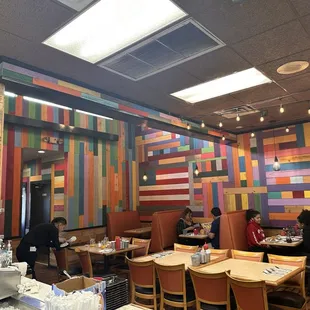 Cute wall art inside the restaurant