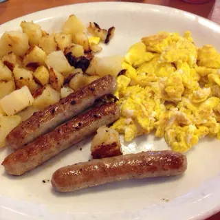 Kids 2 Eggs, Home Fries and Toast