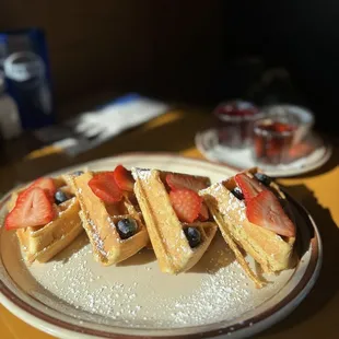 Berry Belgian waffles