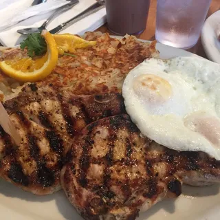 PORK CHOP & EGGS