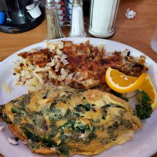 SPINACH & FETA OMLETTE