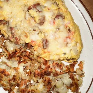 POLISH SAUSAGE OMLETTE