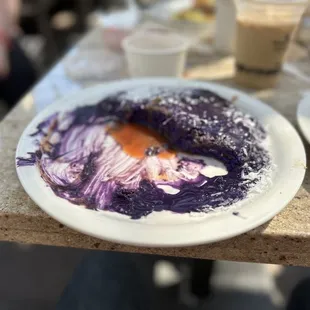 Purple ube pancakes