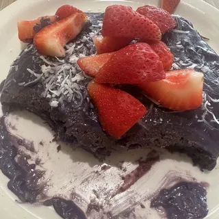 Ube Coconut Pancakes