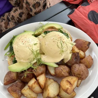 Avocado Spinach Tomatoes Benedict