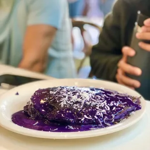 Ube Coconut Pancakes