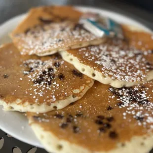 Chocolate chip pancakes