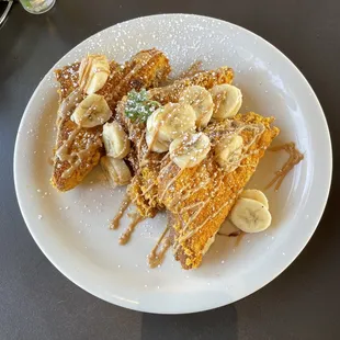 Crunchy Peanut Butter Banana French Toast