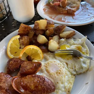 Portuguese Sausage & Eggs