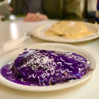 Ube Coconut Pancakes