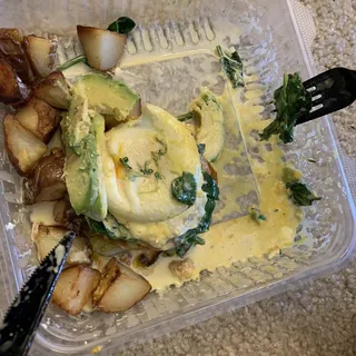 Avocado Spinach Tomatoes Benedict