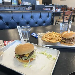 Three Little Pigs (left), Boat of Fries, Bigfoot BBQ(right)