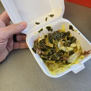 This Is the cabbage and greens mix so delicious, So tender, you have to try.