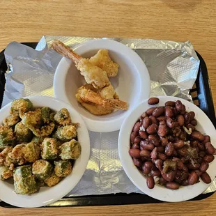 Shrimp okra red beans and rice