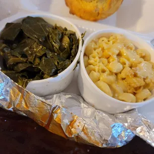 Brisket, Mac &amp; Cheese, Greens