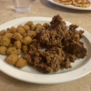 Chicken Livers and Okra