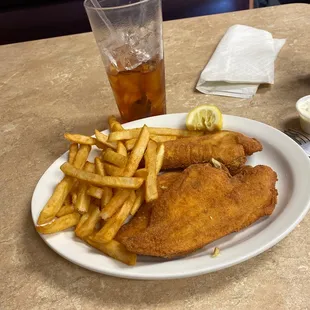 fish and chips, food