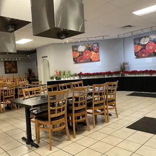 Inside seating area