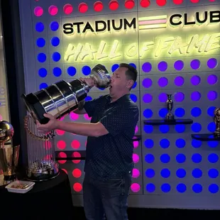 Drinking out of the &quot;Stanley Cup&quot;