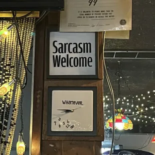 What&apos;s a five bar without fun signs?