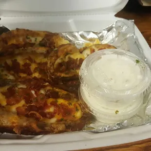 pizza and salad