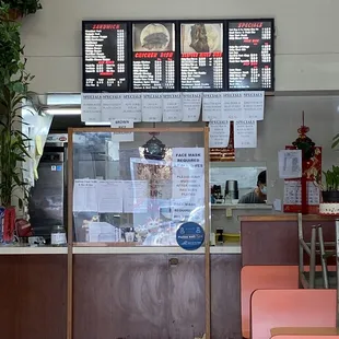 4/6/22 - closed dining tables/cashier area