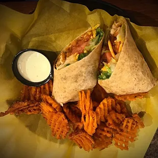 Buffalo chicken wrap