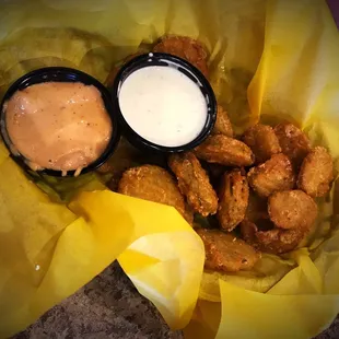 Fried pickle chips