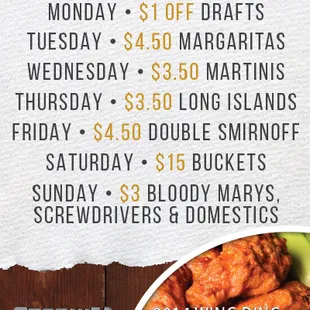 chicken wings and fried chicken
