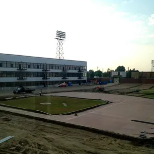 View of the concrete diamond