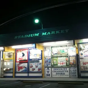 the outside of the stadium market